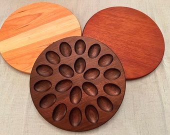Round Deviled Egg Tray, Charcuterie Board, Cheese Board
