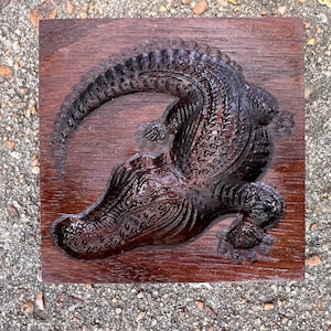 Wood Pasta and Ravioli Mold Alligator Pattern (available in single, 8 mold, 10 mold or 15 mold trays
