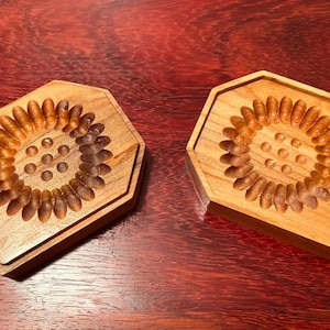 Korean Traditional Yakgwa Cookie Mold 2 Piece Wood