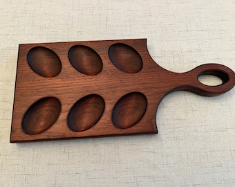 Small Deviled Egg Tray, 6 egg, Charcuterie Board, Cheese Board, Available in 7 Wood Types