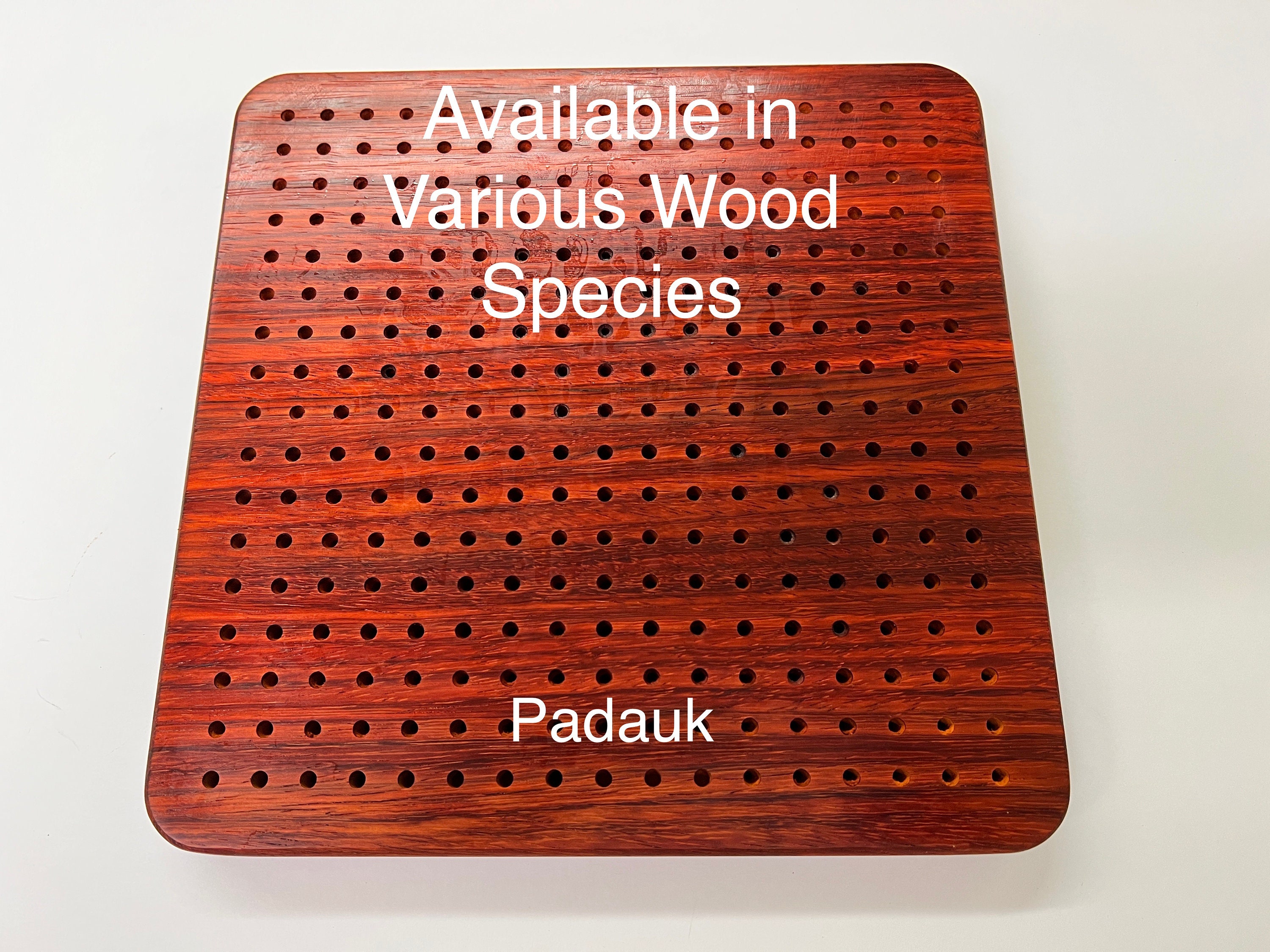 12" X 12" Blocking Board for Granny Squares,  Natural Hardwood  (Available in 7 Wood Types)