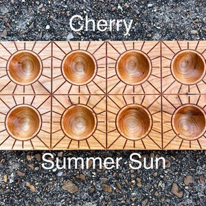 Wood Pasta and Ravioli Mold Tray, Summer Sun Pattern (make 8 Ravioli at a time)