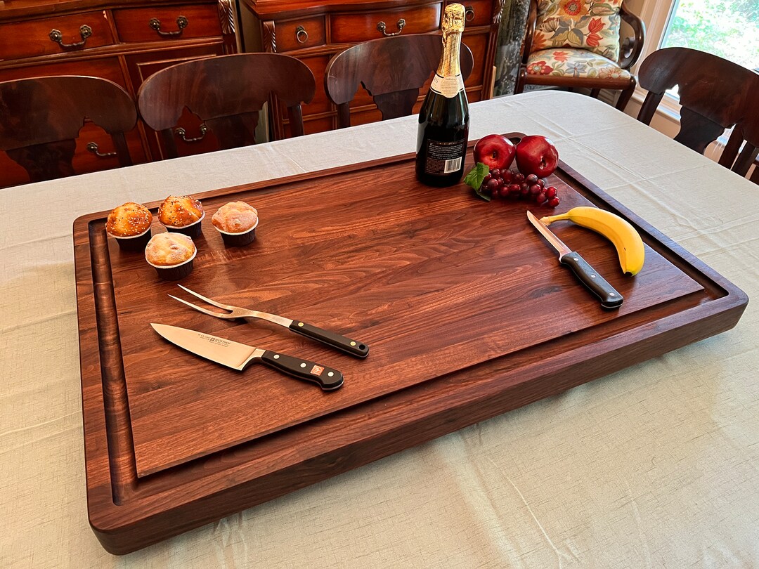 Gigantic Cutting Board, 36 X 24 X 2 Inches With Juice Groove and Built