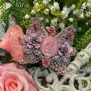 Haarspange &quot;Fairy Lights&quot; Fairycore*Handmade Fairy Tale Jewellery*Enchanted Hair Jewellery*Fairy Hair Accessories*Butterfly Hair Clip*