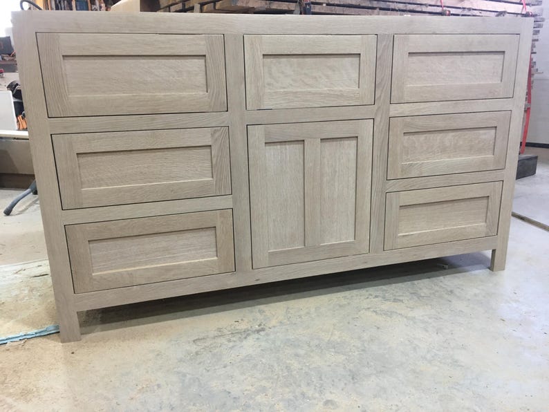 Custom White Oak Vanity (Made to order)