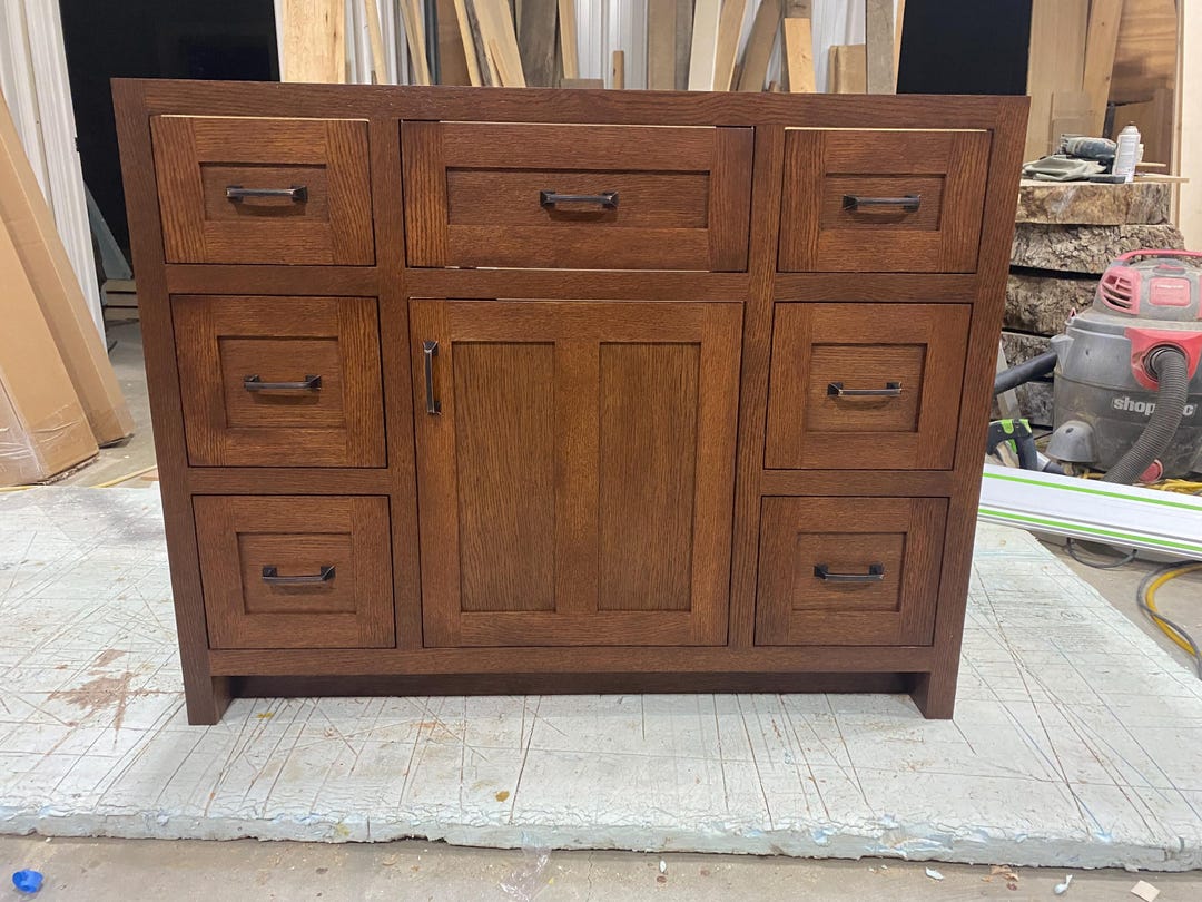 Custom Bathroom Vanity (built to Your Specifications) - Etsy