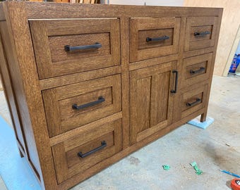 Custom White Oak Vanity (Made to order)