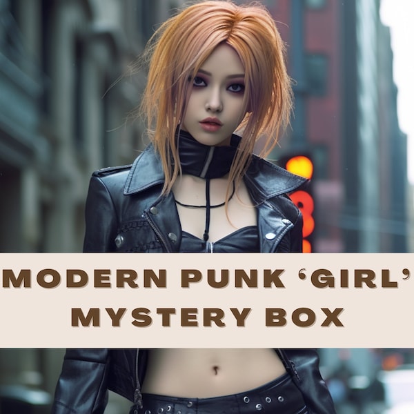 Punk Girl Style Mystery Box NaNa Modern Hardcore Punk Thrift Bundle