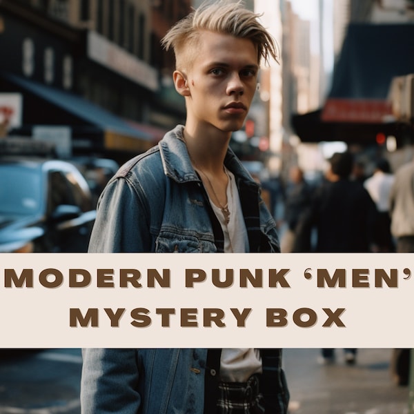 Punk Boy Style Mystery Box Modern Hardcore Punk Thrift Bundle