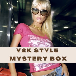 Y2K Baddie Girl Styling Mystery Box 2000s Thrift Bundle image 1