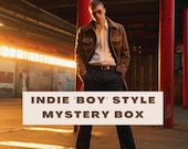 Indie Sleaze Men Styling Mystery Box  Indie Core Nerd Thrift Bundle