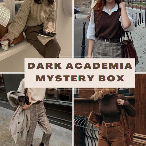 Dark Academia men Styling Mystery Box Thrift Etsy