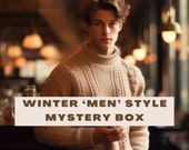 Winter Season "Men" Cozy Mystery Box Knitwear Style Clothing Thrift Bundle