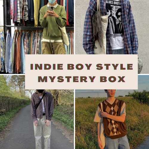 Dark Academia men Styling Mystery Box Thrift Etsy