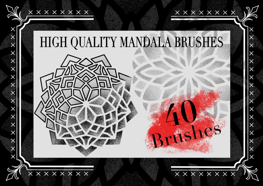 40 Stamps! Dotwork Mandala Brushes for Procreate - Tattoo Dot Designs ...