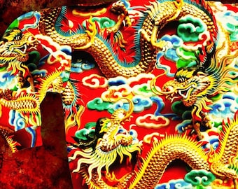 Bluza z kapturem 3D Dragon z nadrukiem na zamek błyskawiczny, azjatycki japoński smok, chiński tatuaż smoka