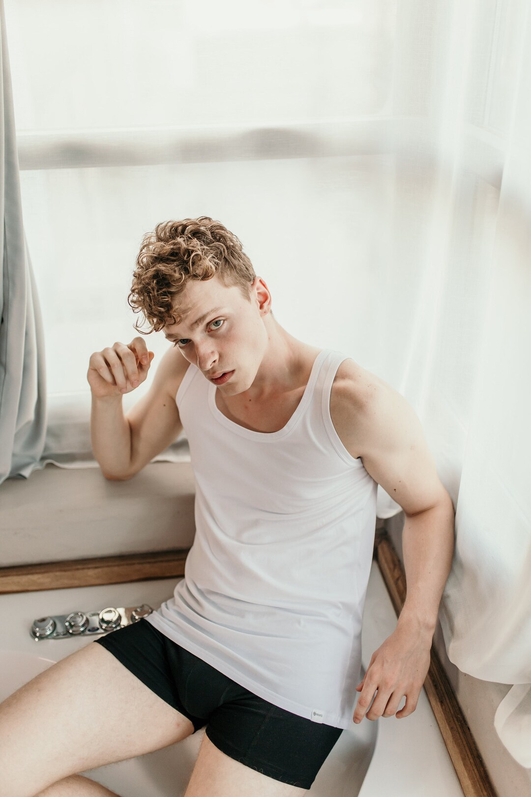 Cotton Sleeveless Shirt for Men Basic Everyday Top Striped Etsy