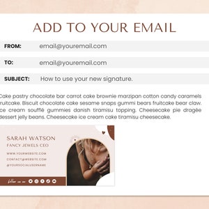 Email Signature Template Business Email Signature Design Blog Email Gmail Email Outlook Editable Email Signature FJ05 image 2