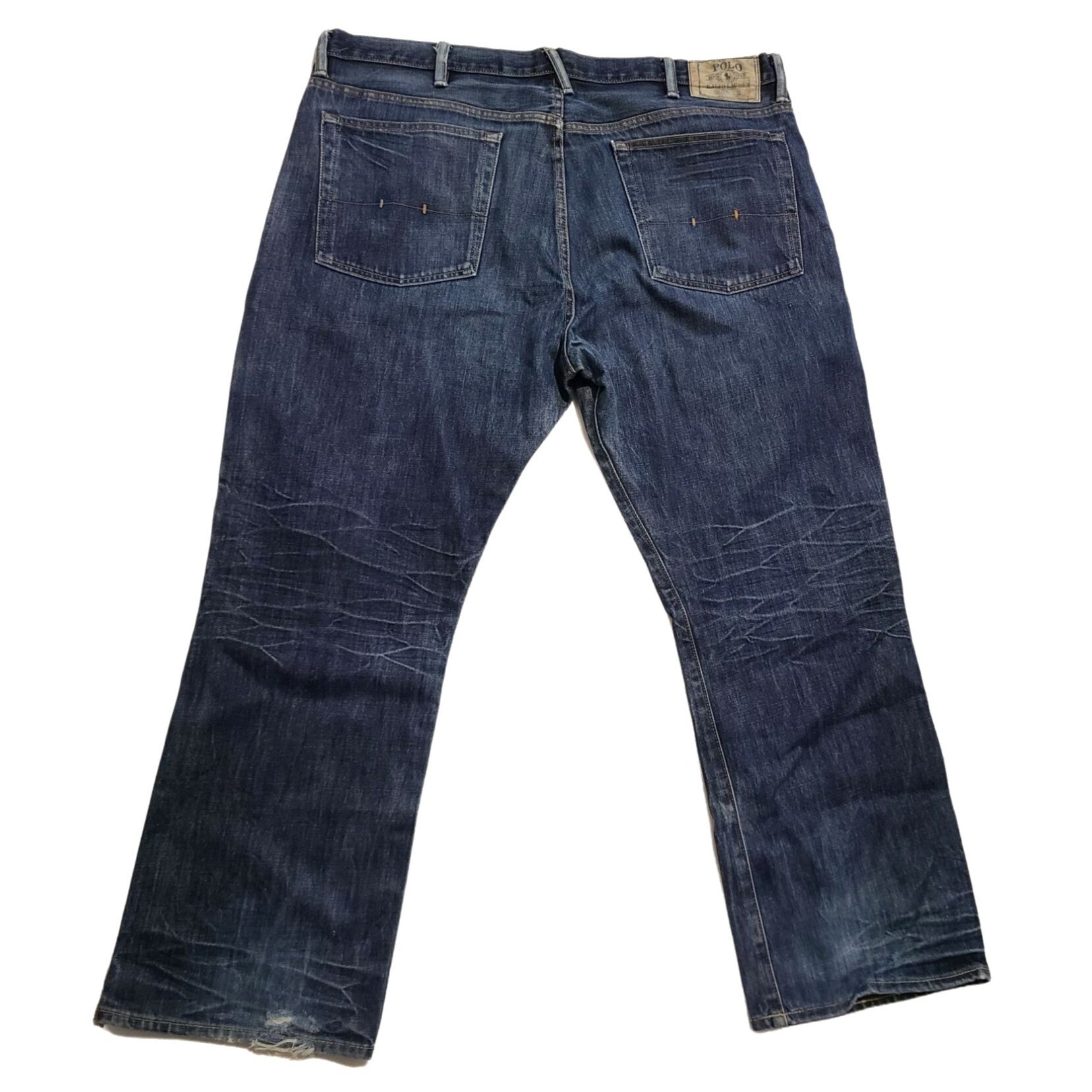 Polo Ralph Lauren Vintage 67 Straight Jeans Mens Size 42x30 Blue