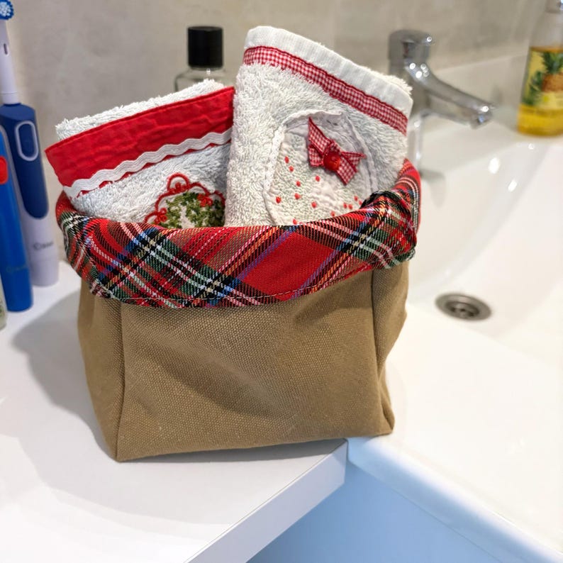 Beginner Friendly Reversible Fabric Organizer Basket Set – Easy Sewing ...