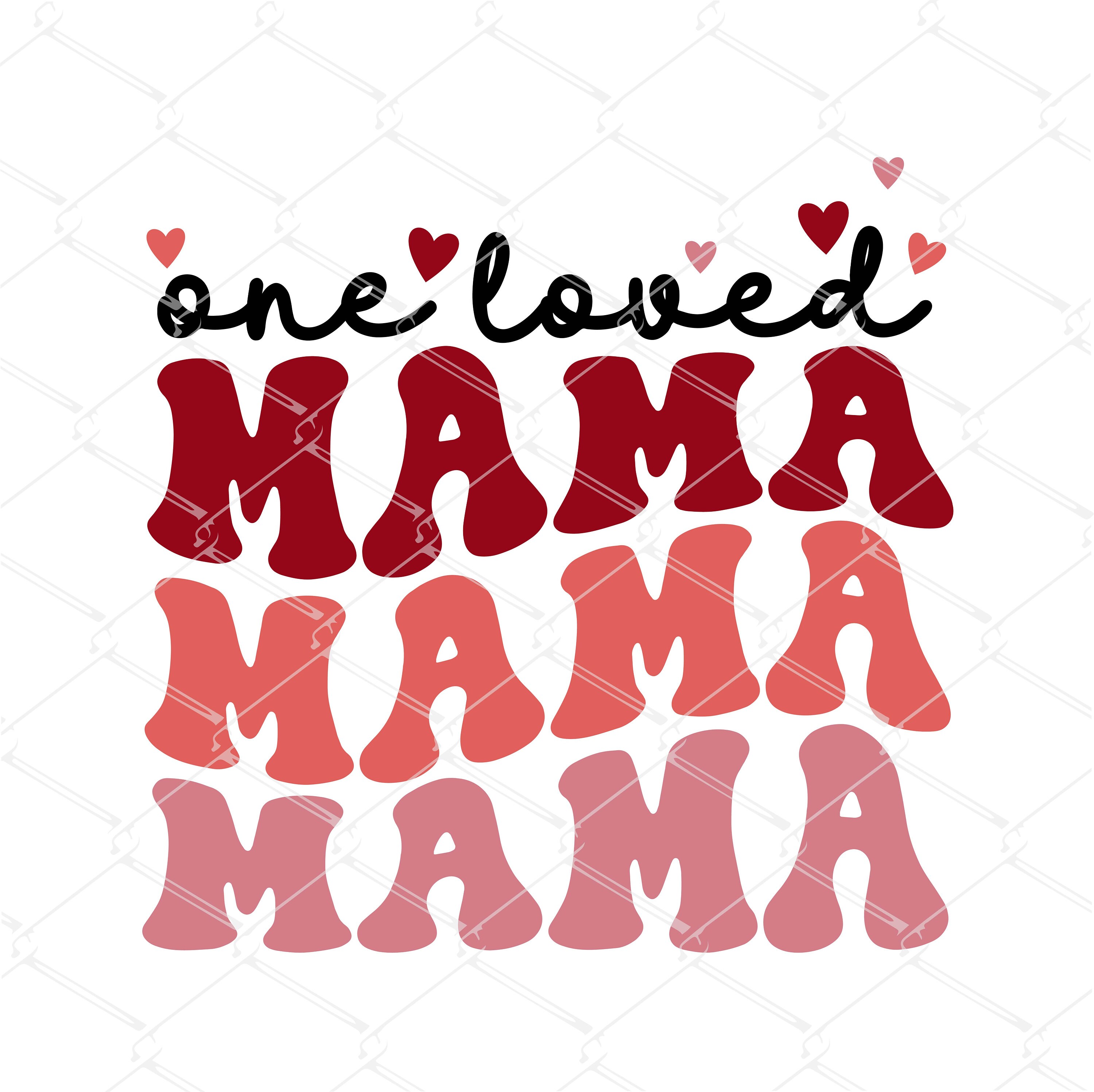 One Loved Mama SVG PNG, Groovy Valentine Design (cut Files) - Etsy