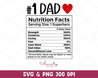 Datos nutricionales de papá SVG PNG, Datos nutricionales de papá svg png, Día del Padre svg, Papá svg png, refranes divertidos Papá svg, regalo para papá svg png dxf