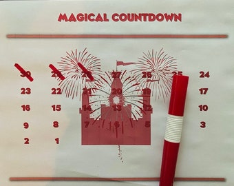 Magical Countdown Calendar - Red