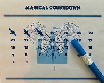 Magical Countdown Calendar - Blue