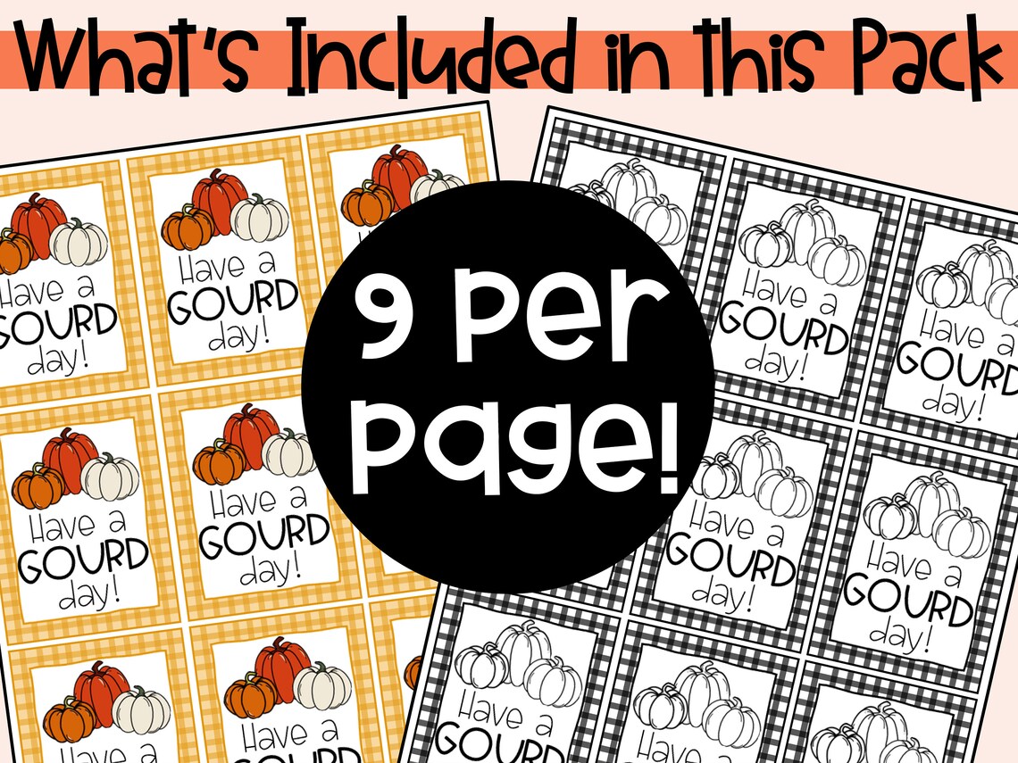 Printable Fall Gift Tags Pack 2 Instant Digital Download - Etsy