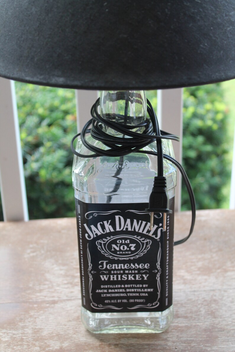 DIY Jack Daniels Liquor Bottle Lamp Etsy