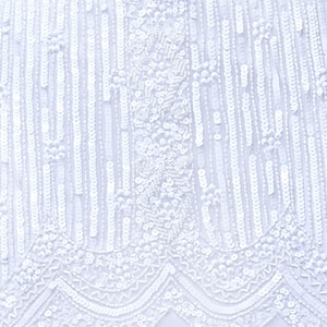 Chloe Bridal Long Maxi White Dress Open Back Hand Embellished Tassel with Glass Beads Flapper Bride Bridal Shower Artdeco Bohem Bridal Dress image 5