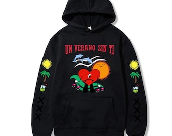 Bad Bunny Un Verano Sin Ti Rap HipHop Hoodie Custom Sweatshirt Gift