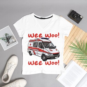 Wee Woo Png, Paramedic, Ems, Emt, Paramedic Ambulance, Sublimation ...