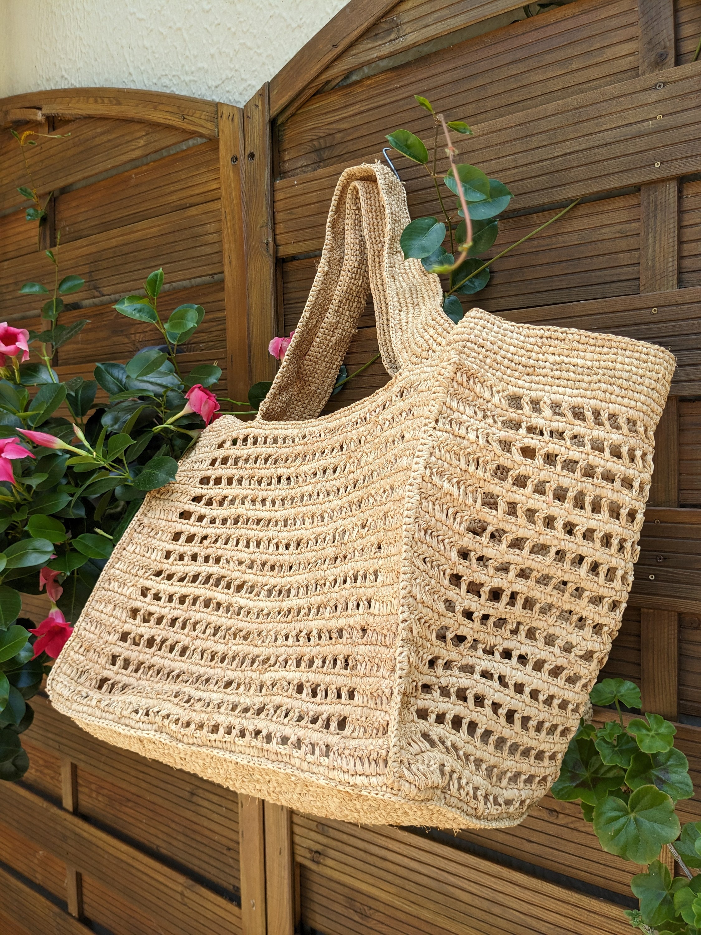 prada beige raffia beach tote bag