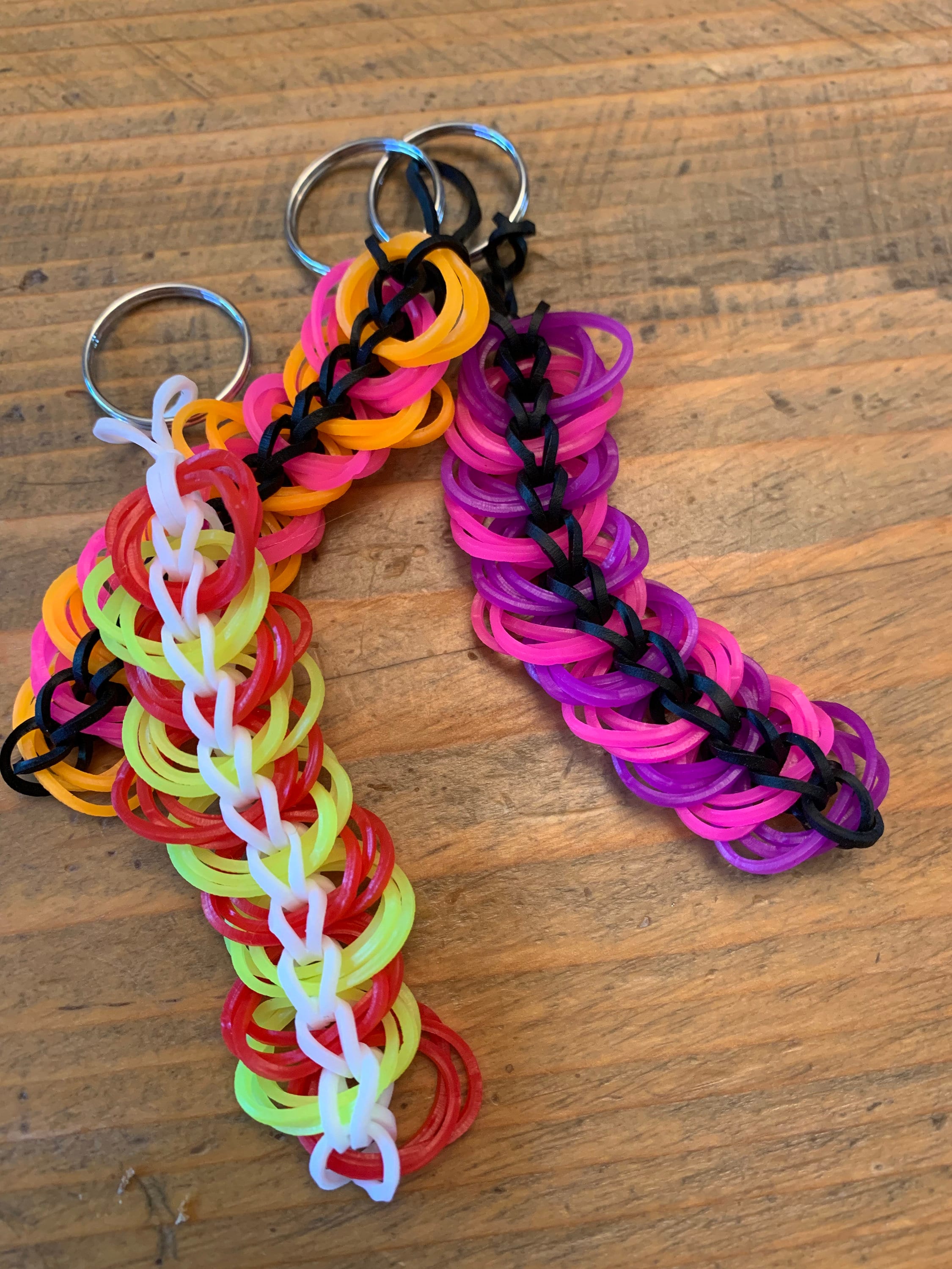 Rainbow Loom Keychain