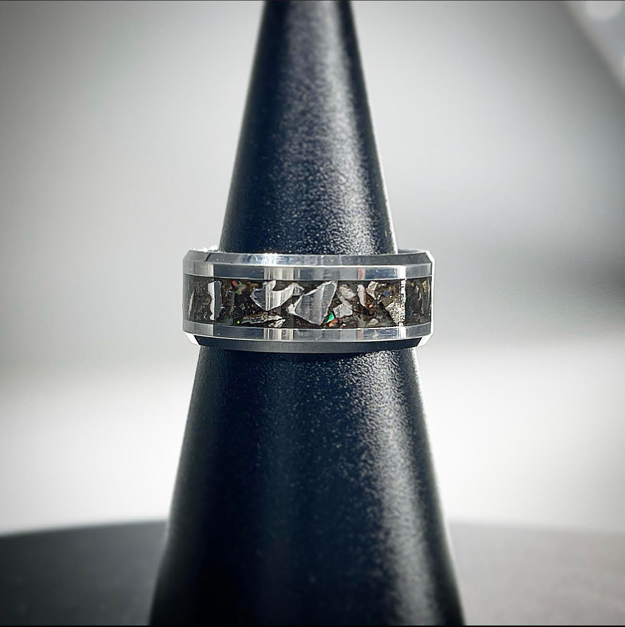 Shungite Ring, Men's Shungite Ring, Shungite Jewelry, EMF Blocking Ring,  EMF Protector, EMF Protecting Jewelry, Shungite, Engagement Band 