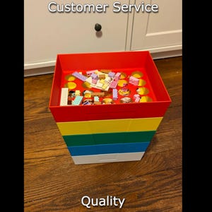 Sorting Trays Set of 5 Sizes for Lego-like Blocks | Organize & Store Your Bricks Efficiently | Not Affiliated with Lego Brand