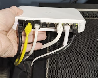 Ethernet Port Light Covers Variety Pack - Blackout RJ45 Network Cable Caps