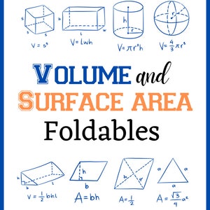 Peut inclure: Une ressource pliable imprimable pour enseigner aux élèves le volume et la surface. Le dépliant comprend des formules pour calculer le volume et la surface d'un cube, d'un parallélépipède rectangle, d'un cylindre, d'une sphère, d'un prisme triangulaire, d'un parallélépipède rectangle, d'un parallélogramme et d'un triangle. Le dépliant est un excellent moyen d'aider les élèves à visualiser et à comprendre ces concepts.