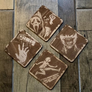 Pack of 4 custom tiles | Wooden