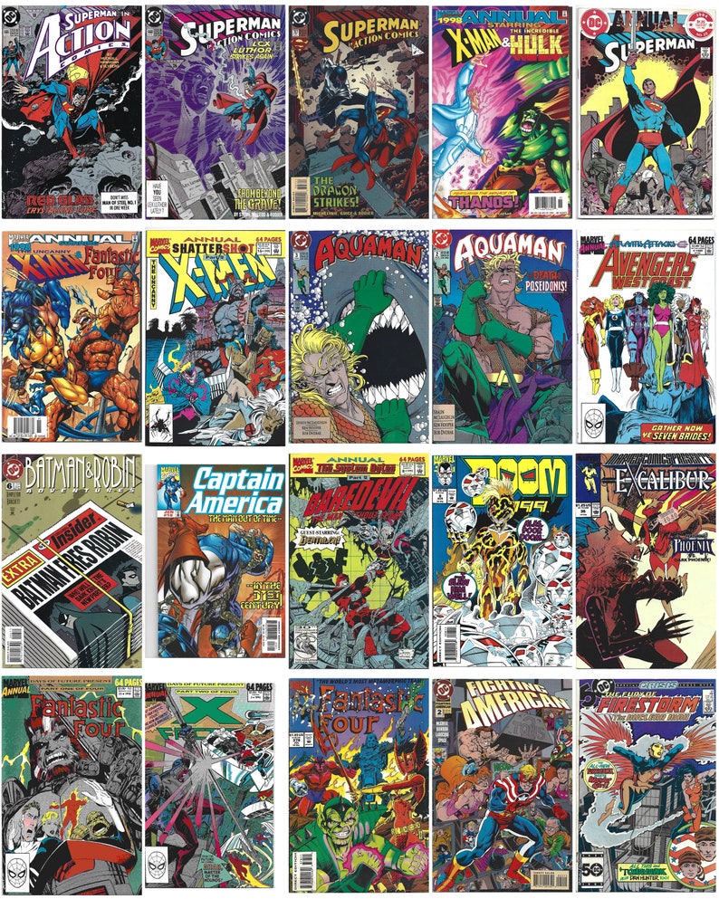 Vintage Comic Collection JPEG - Etsy Australia