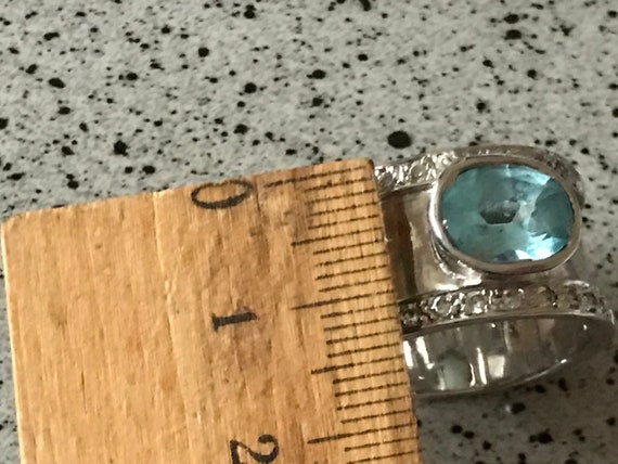 Ring mit blauen Stein 925 Silber Silberschmuck al… - image 6