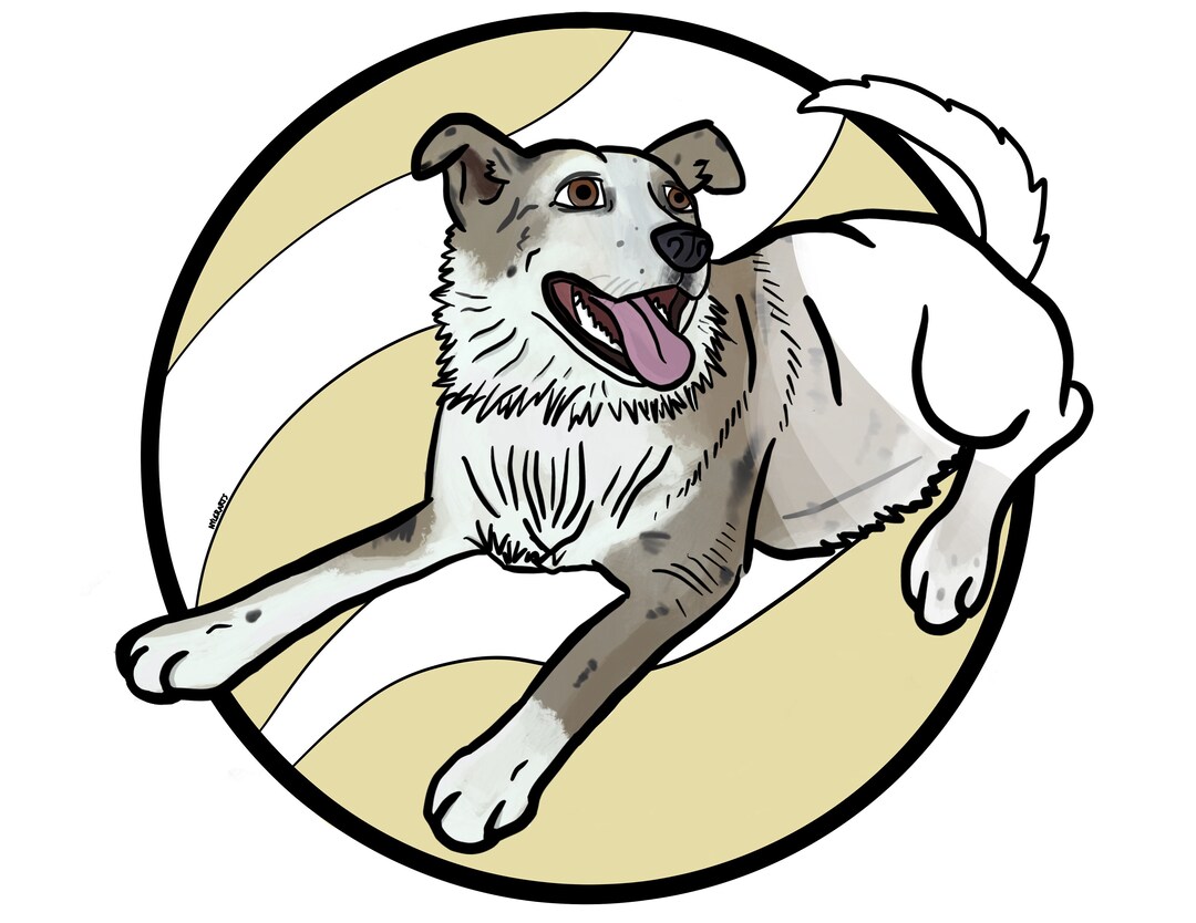 Australian Shepherd Dog Coloring Page - Just Download and Print! - Etsy