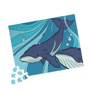 Humpback Whale Puzzle - 252 Pieces - Humpback Whale Ocean Puzzle - Fun for the Whole Family! Free Shipping Within North America!
