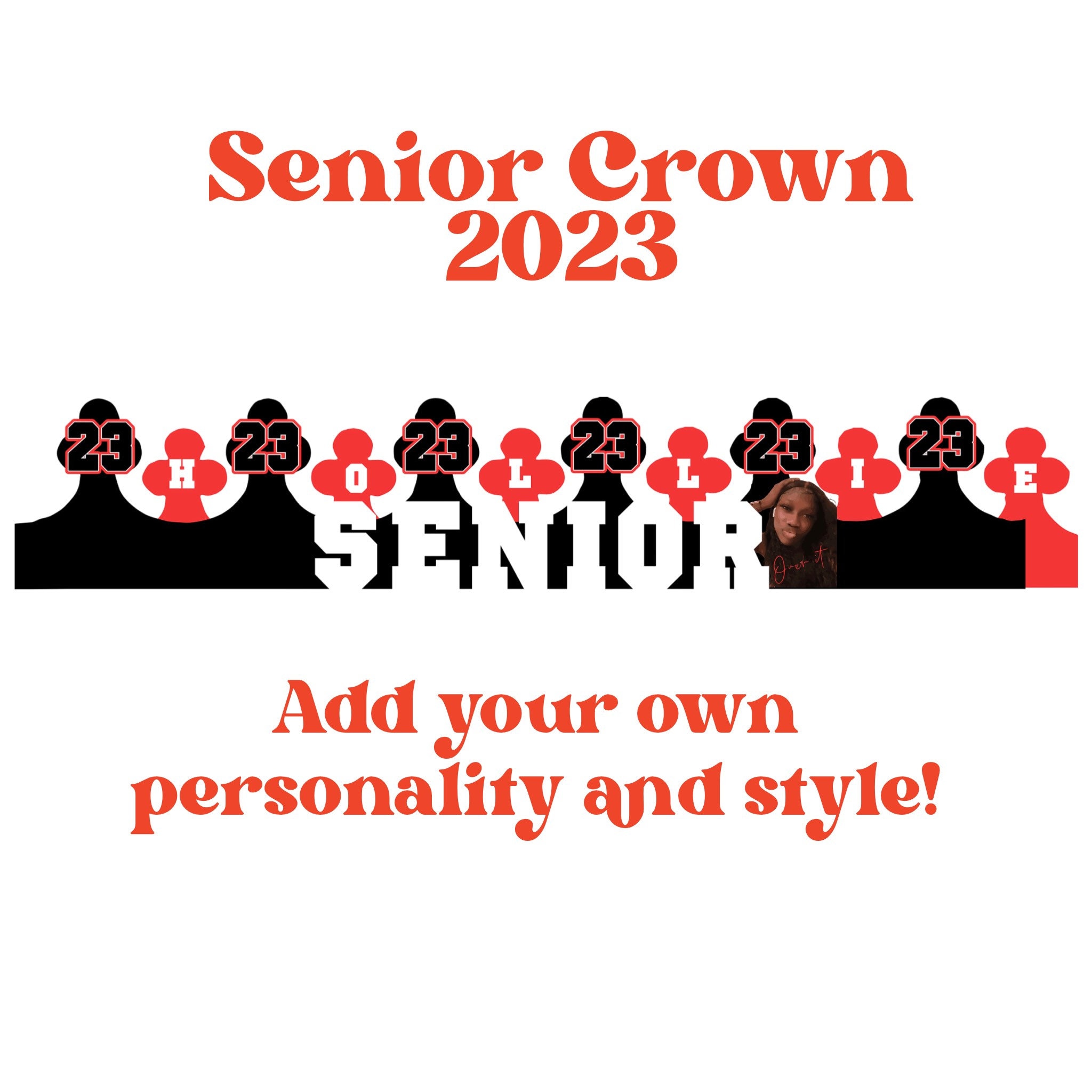 Senior Crown High School Senior Crown Custom Senior Crown Etsy