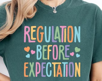 Special Education Shirt Regulation Before Expectation Shirt Accessibility Teacher Shirt SPED Teacher Gift OT Shirt