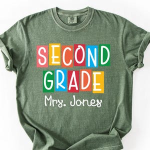 Personalized 2nd Grade Teacher Shirt: Custom Team Name