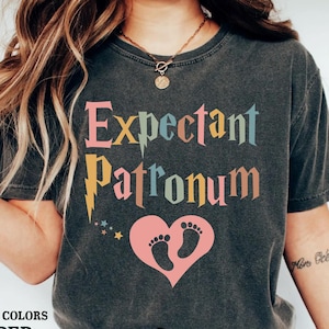Pregnancy Announcement Shirt Mom To Be Shirt Expectant Patronum Reveal New Baby Announcement Pregnant Shirt Maternity Shirt