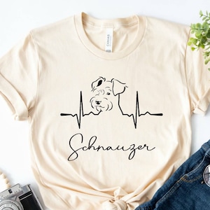 Schnauzer Heartbeat Shirt, Dog Shirt