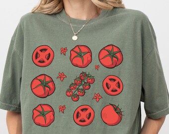 Tomatoes Graphic Shirt Fresh Tomato Shirt Vegetable Shirt Farmcore shirt Gardener Shirt